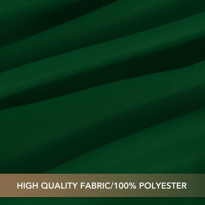 sancua 120 Inch Round Tablecloth, 8 Pack Hunter Green - Circle Polyester Fabric Table Cloth for Chiristmas Party Reception Banquet Birthday, Washable Formal Table Cover (Fit 48-96 Inch Tables)
