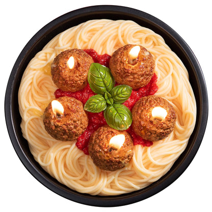 Meatball Spaghetti Realistic Food Vegetable Wax Candle