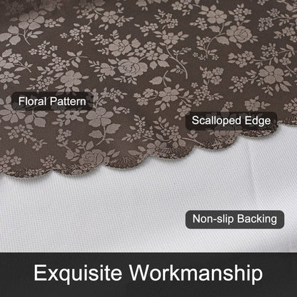 Smiry Rectangle Table Cloth, Waterproof Heavy Duty Vinyl Tablecloth, Wipeable Washable Table Cover for Kitchen and Dining Room (Coffee, 54" X 108")
