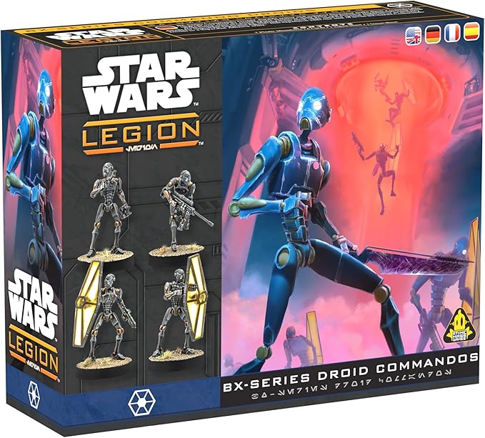 Asmodee Star Wars: Legion BX-Series Droid Commandos - Tabletop Miniatures Game Strategy Game for Kids and Adults Ages 14+ 2 Players 90 Min Playtime