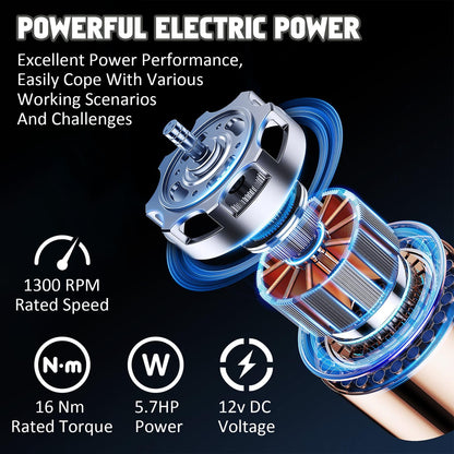 13,800 LBS Electric Winch, IP67 Waterproof 12v Truck Winch with 85Ft Red Synthetic Rope, Wireless & Wired Remote, Heavy Duty Power Winch for UTV, Off-Road, Towing, ATV & SUV
