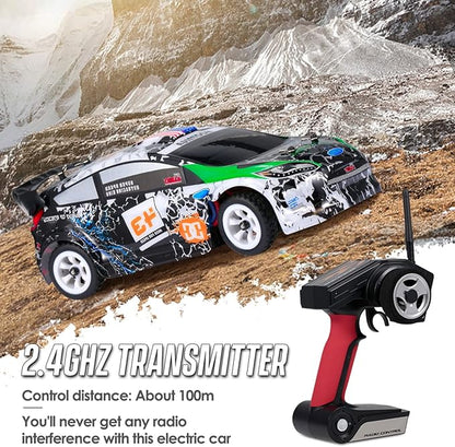 GoolRC WLtoys K989 RC Drift Car 1:28 Scale 4WD 30KM/H High Speed Electric Drifting Car RTR with Metal Chassis and 2 Batteries for Adults