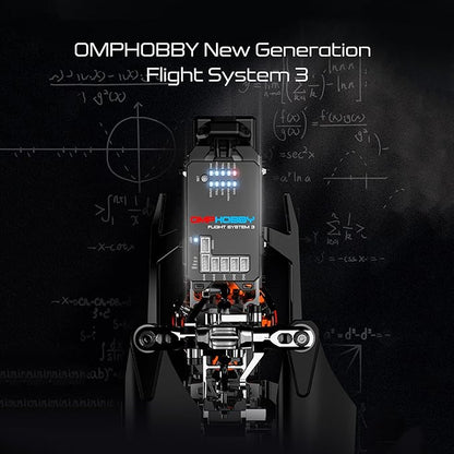 OMPHOBBY M2 EVO MK2 Ready To Fly RC Helicopter Outdoor Dual Brushless Motors Direct-Drive 6CH Remote Control Helicopters for Adults 3D RC Plane with Remote Control Mini Drone RTF Red