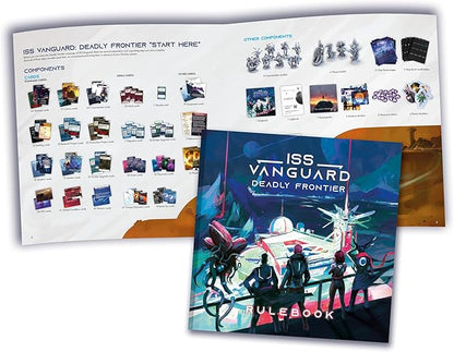 ISS Vanguard: Deadly Frontier Campaign Expansion - New Challenges &amp Adventures! Cooperative Sci-Fi Strategy Game Ages 14+ 1-4 Players 90-120 Min Playtime Made by Awaken Realms