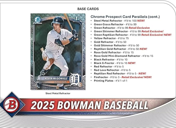 2025 Bowman Baseball Trading Card Blaster Box