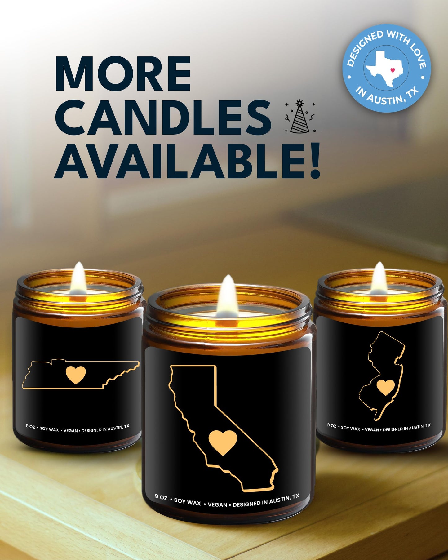 California Candle, Thoughtful California Themed Souvenirs & Gifts for Men and Women, Unique State Gifts, Best Sentimental Gift for Moving Away, Ideal for Birthday, Christmas, Graduation, Gift Ready