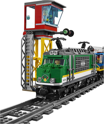 LEGO City Cargo Train 60198 Exclusive Remote Control Train Building Set with Tracks for Kids Top Present for Boys and Girls (1226 Pieces)