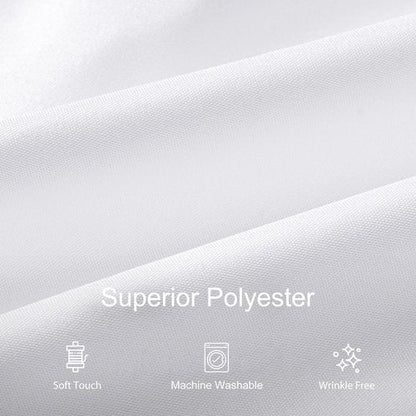 joybest 6 Pack Round Tablecloths - 60 Inches in Diameter White Table Cloth Fit 20 to 42 Inches Tables, Washable Polyester Fabric Table Cover for Dining, Buffet Party, Wedding