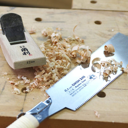 KAKURI Compass Plane 42mm Curved Sole Plane for Woodworking, Japanese Hand Plane KANNA Wood Circular Plane Tool for Smoothing Round Surface, Made in JAPAN