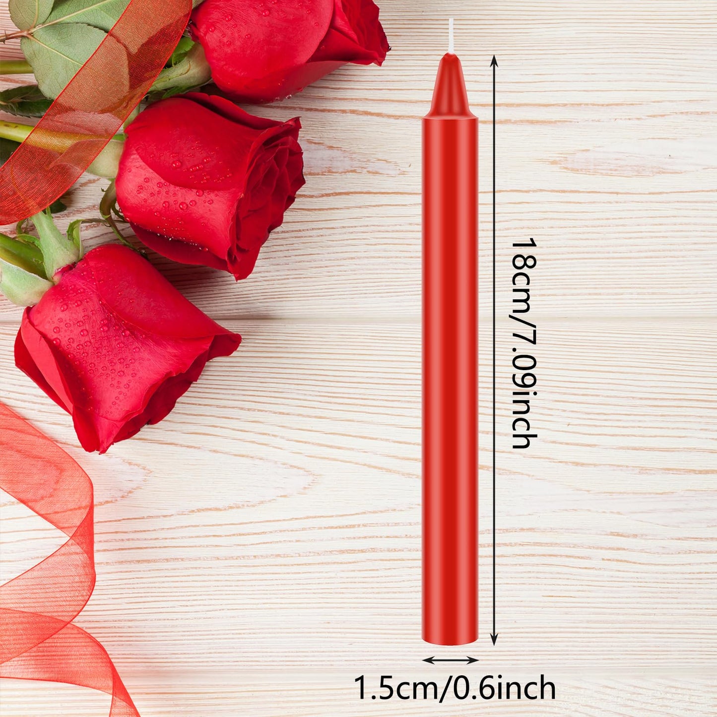 Boao 10 Pieces Low Temperature Candles Wax Low Heat Dripping Candles for Wedding Valentine Gift Decorations Supplies(Red, Black, Purple)