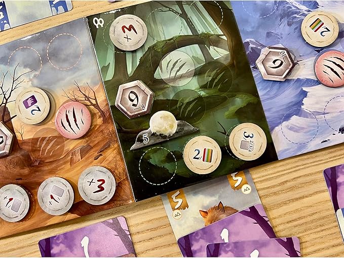 Wonderful World Board Games: Lone Wolves - Trick-Taking Area Control Board Game Head-to-Head Dueling Card Game Ages 14+ 2 Players 15+ Minutes