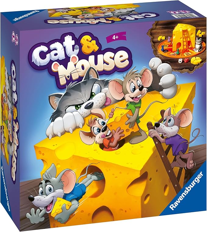 Ravensburger Cat &amp Mouse Board Games for Children Age 4 Years Up - 2 to 4 Players - Kids Gifts