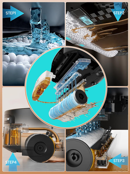 Lefant Robot Vacuum and Mop, 20000Pa Strong Suction, Self-Cleaning Roller Mop with Auto Drying, LiDAR Navigation & Obstacle Avoidance, Tangle-Free Pet Hair, Slim, 800ml Dustbin, 5G WiFi, M210 Pro OMNI