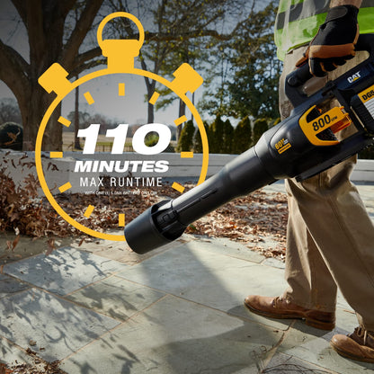Cat DG651 60V 800 CFM 170 MPH High-Powered Leaf Blower Cordless, Adjustable Speed Blowers for Lawn Care, Lightweight Cordless Leaf Blower with Variable Air Control – Battery & Charger Included