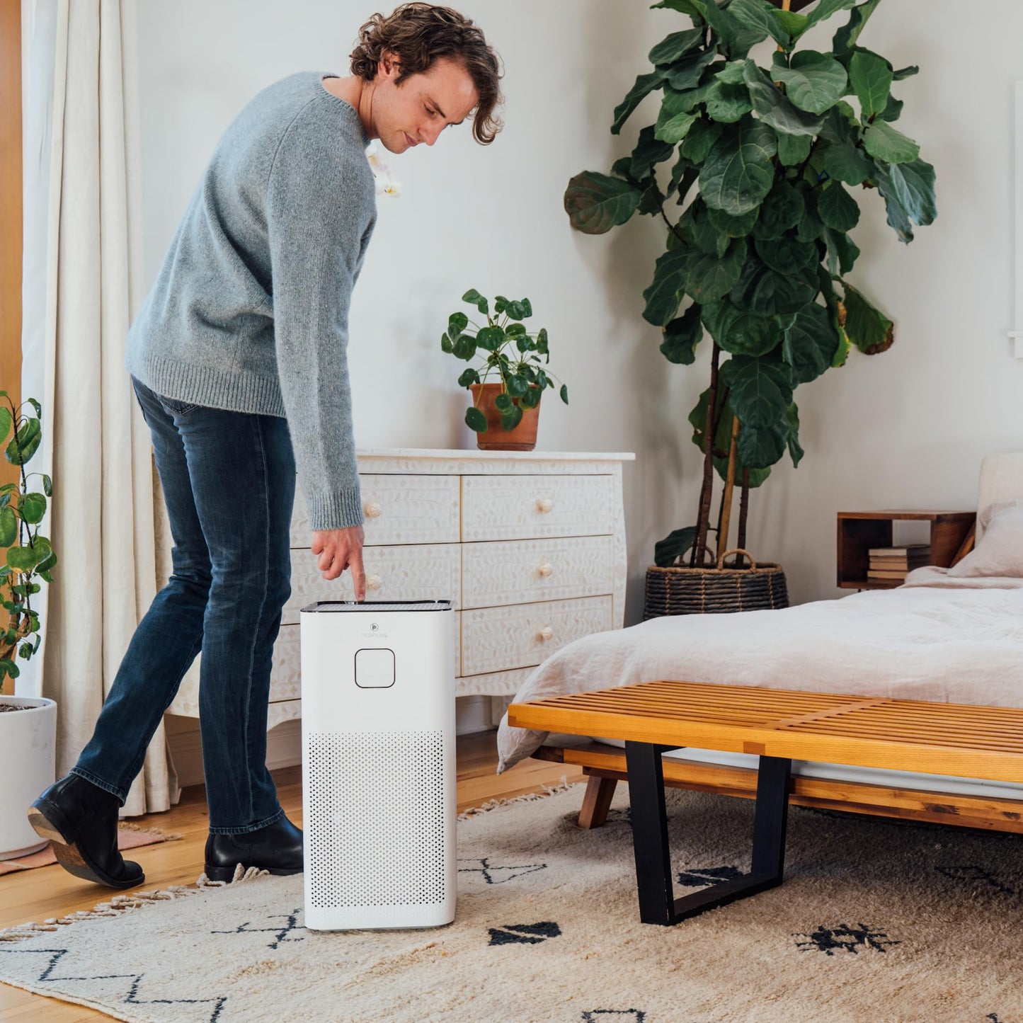 Medify MA-50 Air Purifier V3.0 with True HEPA H13 Filter | 2,640 ft² Coverage in 1hr for Smoke, Wildfires, Odors, Pollen, Pets | Quiet 99.9% Removal to 0.1 Microns | White, 1-Pack