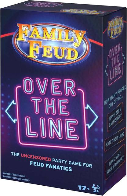 Spin Master Games Family Feud: Over the Line Adult Party Game The Classic Survey Says Guessing Game that Goes Beyond Family Fun Night for Teens &amp Adults Friendsgiving 2+ Players for Ages 17