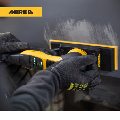 Mirka DEOS II 383X 2.75"x8" Orbital Sheet Sander for Auto Body Repair, Body Filler & Primer, 3.0mm Orbit, Brushless Motor, Low Profile, Variable Speed, Dust-Free Ready, Bluetooth