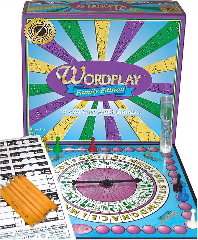 Wordplay – The Ultimate Fast-Paced Word Challenge Board Game for Family &amp Friends – Adult &amp Family Game Night Fun
