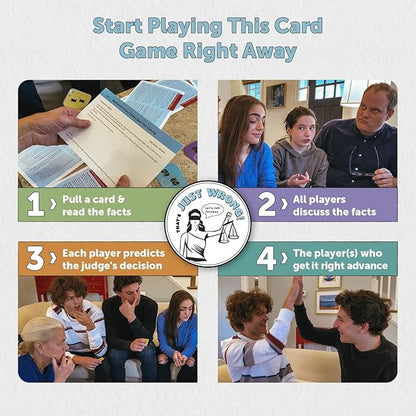 That's Just Wrong! – A Critical Thinking &amp Debate Game for Teens &amp Classrooms | Fun Ethical Dilemmas &amp Real-Life Legal Scenarios for Engaging Conversations