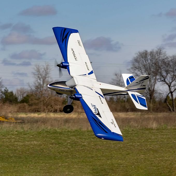 E-flite RC Airplane Twin Timber 1.6m BNF Basic Transmitter Battery and Charger Not Included with AS3X and Safe Select EFL23850 Airplanes B&ampF Electric