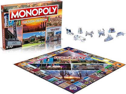 Monopoly Board Game Tucson Edition: 2-6 Players Family Board Games for Kids and Adults Board Games for Kids 8 and up for Kids and Adults Ideal for Game Night