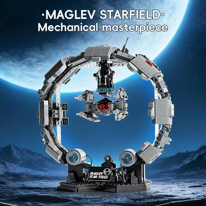 Maglev Starfield Building Blocks Set - 1597PCS Magnetic Suspension Space Theme Model Creative Construction Kit.Ideal Gift for Adults &amp Teens.