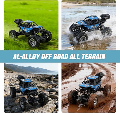 NXD RC Truck 1:18 Remote Control Car with Spray &amp Light 4WD All Terrain Off-Road Monster Truck Toys 2.4 GHz RC Cars for Kids Age 6 7 8 9 10 11 12 Gift for Boys Girls (Red)