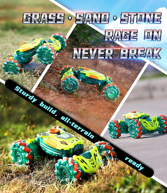 A ALPHA Gesture Remote Control Car RC Stunt Car with 360° Flips 2.4GHz 4WD Remote Control Toy with Lights Music Birthday Xmas Gift for Boys 5 6 7 8-12 Year Old