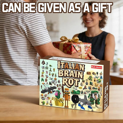 Italian Brain Rot Unique Cartoon Characters Building Blocks 18 in 1 Educational &amp Entertaining Gift Idea for Adults Building Blocks