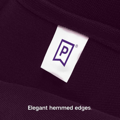 Gee Di Moda Square Tablecloth - 52 x 52 Inch Eggplant Table Cloth for Small Square or Round Tables - Heavy Duty Washable Fabric - for Buffet Table, Holiday Party, Dinner, Wedding & Baby Shower