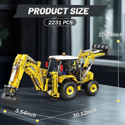 Reobrix Loader Building Set Toy Excavator 22018 Excavator Toy 2231 Construction Toys Building Toys for Adults