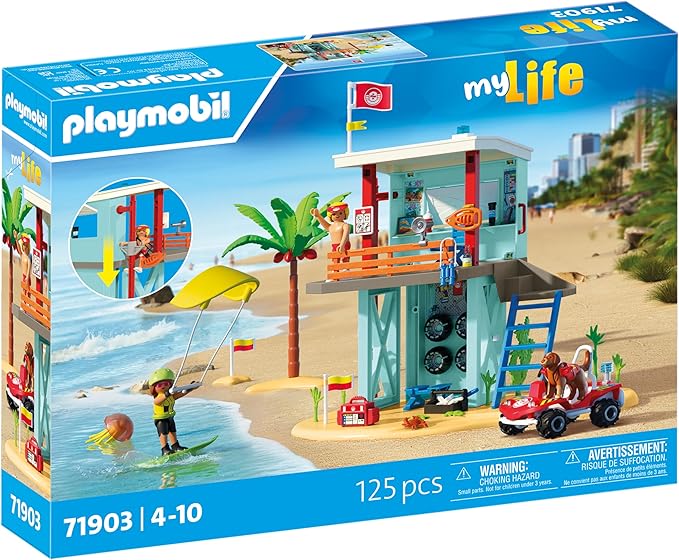 Playmobil Lifeguard Tower with Beach Buggy