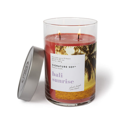 Signature Soy Lidded Bali Sunrise Scented Candle, Extra Large Jar