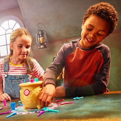 Moose Toys Magic Mixies Potion Game Place The Magic Ingredients Into The Cauldron and Make The Mixie Pop Up to Win