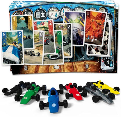 Asmodee HEAT: Pedal to the Metal Board Game - Intense Car Racing and Strategy Game Fun Family Game for Kids and Adults Ages 10+ 1-4 Players 60 Minute Playtime