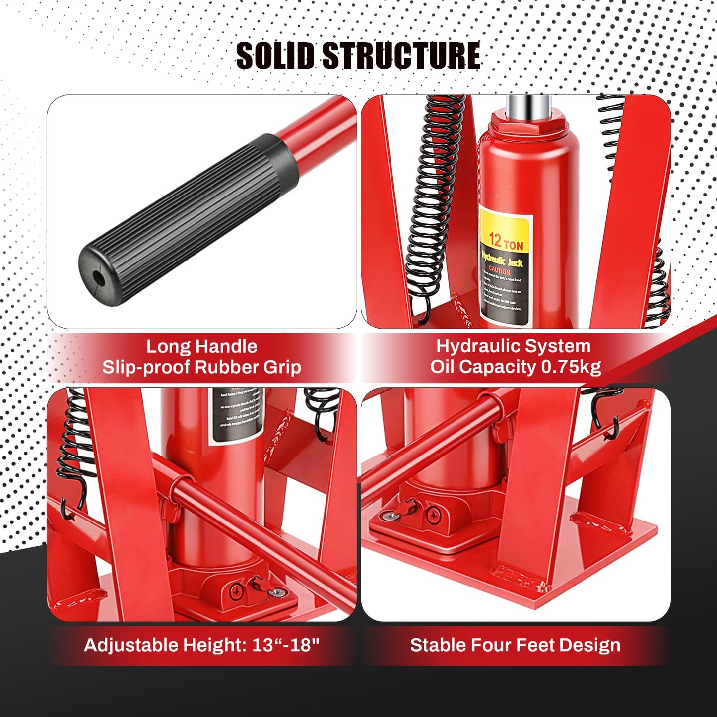12 Ton Hydraulic Pipe Bender, Manual Copper Tubing Bender with 6 Dies (1/2",3/4",1",1-1/4",1-1/2",2"), 90°-180° Adjustable Rollers for Steel Iron Metal Ratcheting