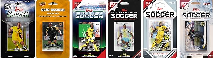 C &amp I Collectibles MLS Columbus Crew 6 Different Licensed Trading Card Team Sets