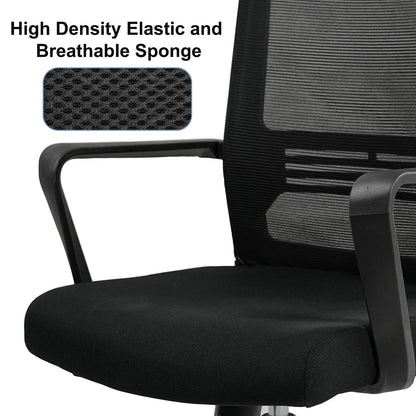 Ergonomic Office Chair,High Back Desk Chair with 3 Gear Tilting Backrest and Adjustable Headrest,400lbs Weight Capacity Integrated Metal Base with Swivel Wheels,Comfort Breathable Mesh