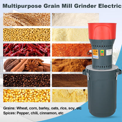 DETODDA 15.8 Gallons Corn Grinder Mill, Dry Grain Mill Grinders Electric, Grain Grinder Mills, Farm Home Wheat Grinders for Spice Rice Feed Flour Cereals, 7 Sizes Sieves