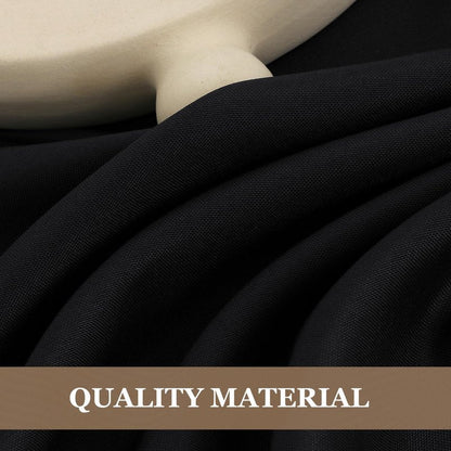 Fitable Black Tablecloths for Rectangle Tables, 6 Pack - 70 x 120 Inches - Reusable and Washable Table Clothes for 6-8 Ft Tables, Polyester Fabric Table Covers for Wedding, Party, Banquet