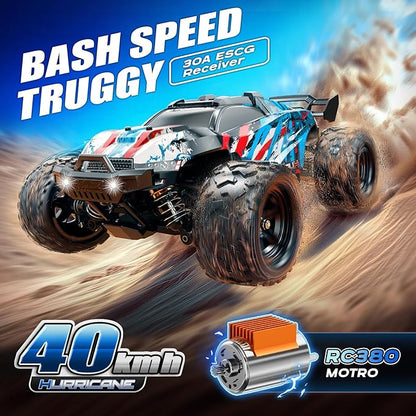 RC Cars 1:18 Entry-Level RC Car for Adults &amp Boys All-Metal drivetrain Off-Road RC Racing Truck 40 km/h Carros de Control Remoto 4x4 with 2 Batteries Fast Remote Control Car for Adults
