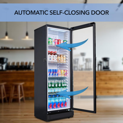 PROTECH CDM-600BW Commercial Merchandiser Refrigerator – 6.0 Cu Ft Beverage Display Cooler with ETL Sanitation Certification