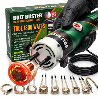 Bolt Buster Magnetic Induction Heater – 1800W 110V Handheld Magnetic Heat Induction Tool with Advanced Coil Kit for Bolt Removal