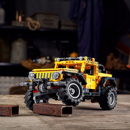 LEGO Technic Jeep Wrangler 4x4 Toy Car 42122 Model Building Kit - All Terrain Off Roader SUV Set Authentic and Functional Design STEM Birthday Gift Idea for Kids Boys and Girls Ages 9+