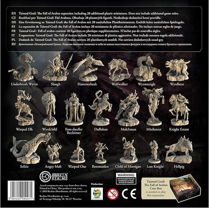 Tainted Grail The Fall of Avalon Monsters of Avalon MINIATURES UPGRADE - Enhance Your Gameplay with Detailed Miniatures! Ages 14+ 1-4 Players 2-3 Hour Playtime Made by Awaken Realms