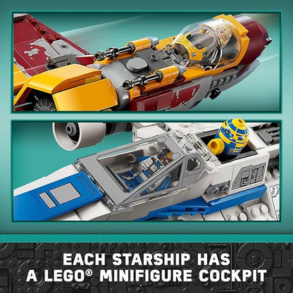 Lego Star Wars: Ahsoka New Republic E-Wing vs. Shin Hati’s Starfighter 75364 Star Wars Playset Based on The Ahsoka TV Series Show Inspired Building Toy for Ahsoka Fans Featuring 5 Star Wars Figures