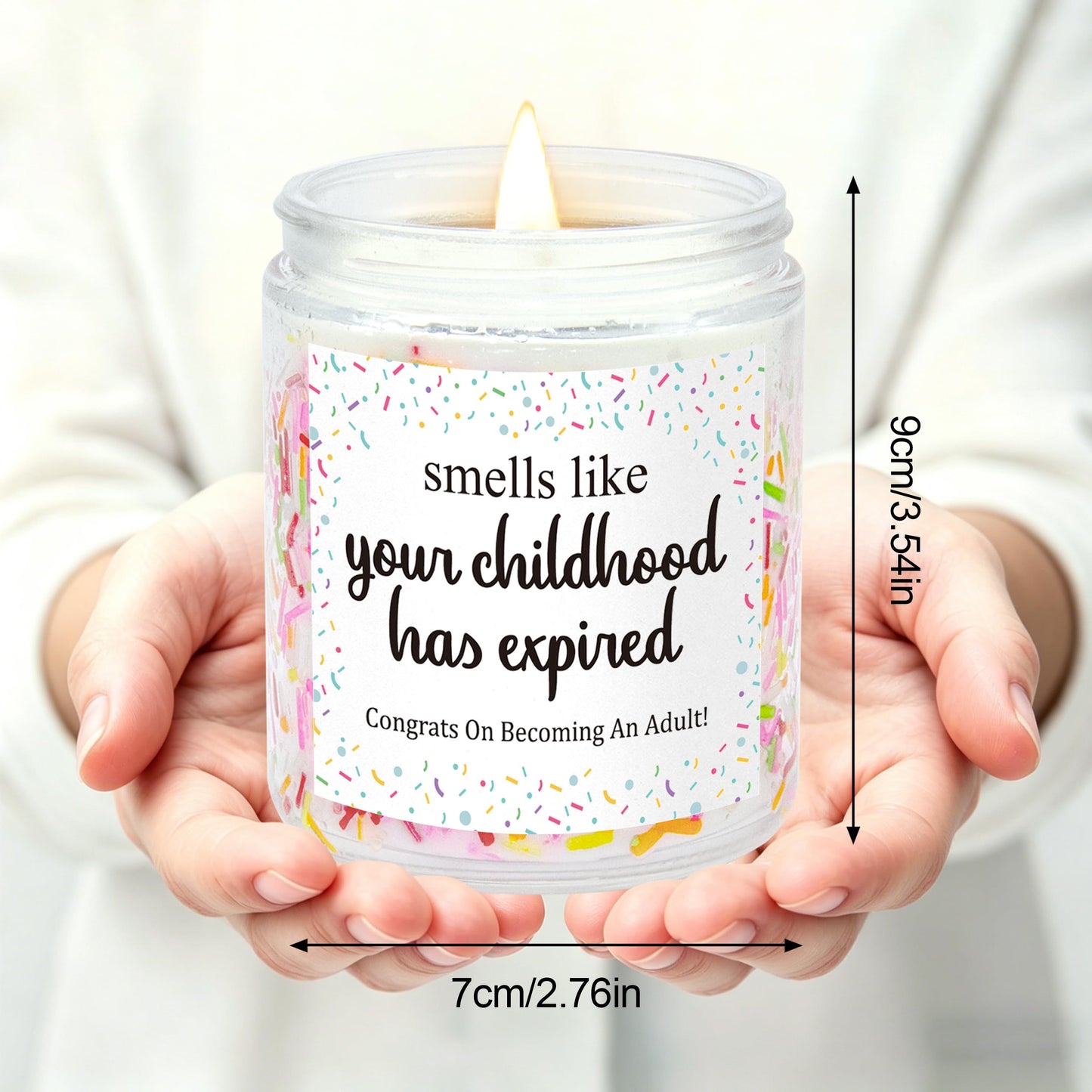 Dulkjio 18th Birthday Gifts for Girls, 18th Birthday Decorations Candles, Gifts for 18 Year Old Girls, 18 Year Old Birthdays Gift for Daughter, Sister, Niece, Natural Soy Wax Vanilla Candles 7oz