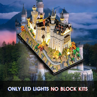Vaodest LED Light for Lego 21063 Neuschwanstein Castle SetDesign and Configuration Compatible with Lego 21063 Model(LED Light Only Not Building Block Kit)