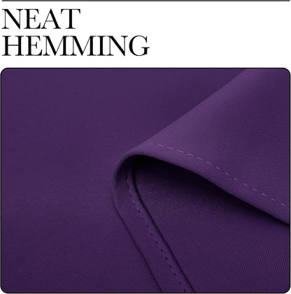 NICETOWN Royal Purple Blackout Curtains - Thermal Insulated Long Drapes for Large Windows | 120" Length, 2 Panels, 55" Wide