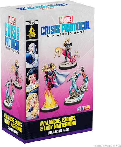 Asmodee Marvel: Crisis Protocol Avalanche Exodus &amp Lady Mastermind Character Pack - Tabletop Superhero Game Ages 14+ 2 Players 90 Minute Playtime